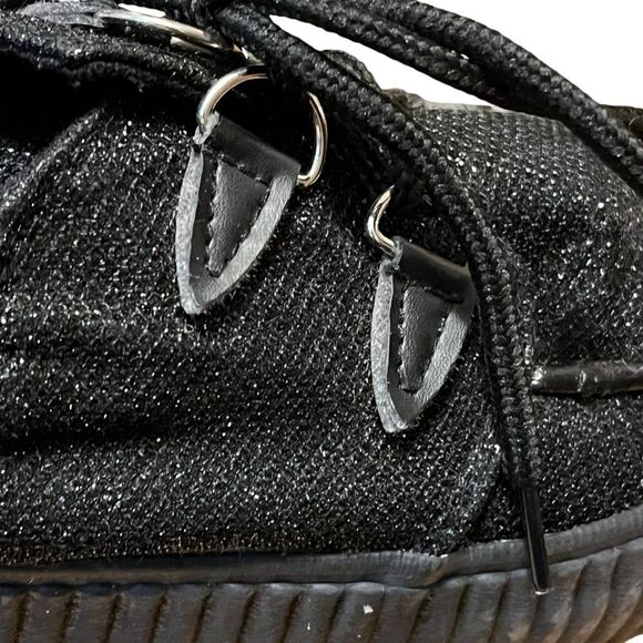 Staka black platform ladies sneaker size 40 lace up zoom in for signs of wear - Picture 8 of 12